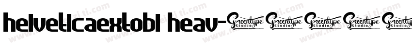 helveticaextobl heav字体转换
